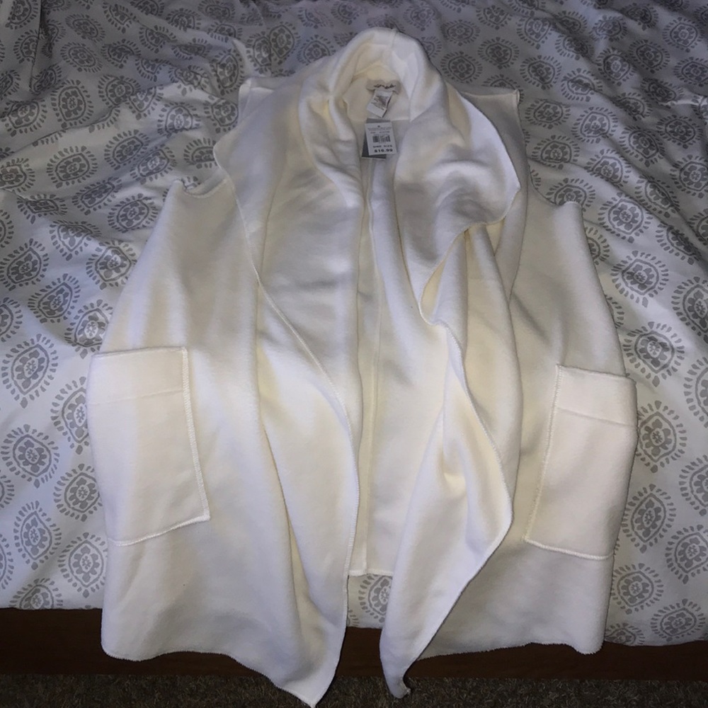 long cute fleece vest